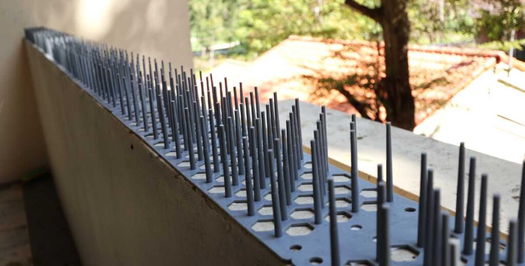 Kolce na balustradzie